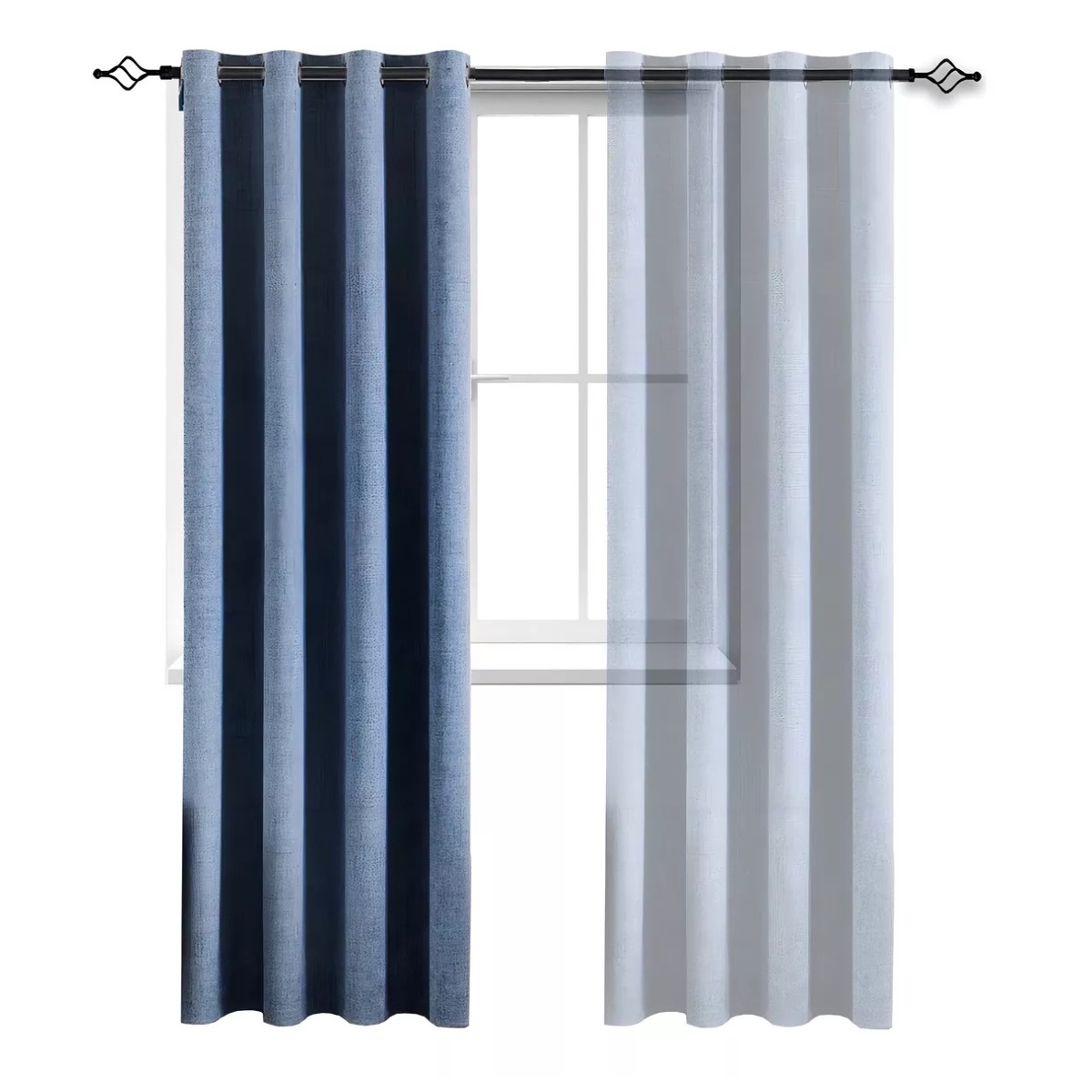Cortina Blackout 100% - 140 x 220cm - Textura Lino